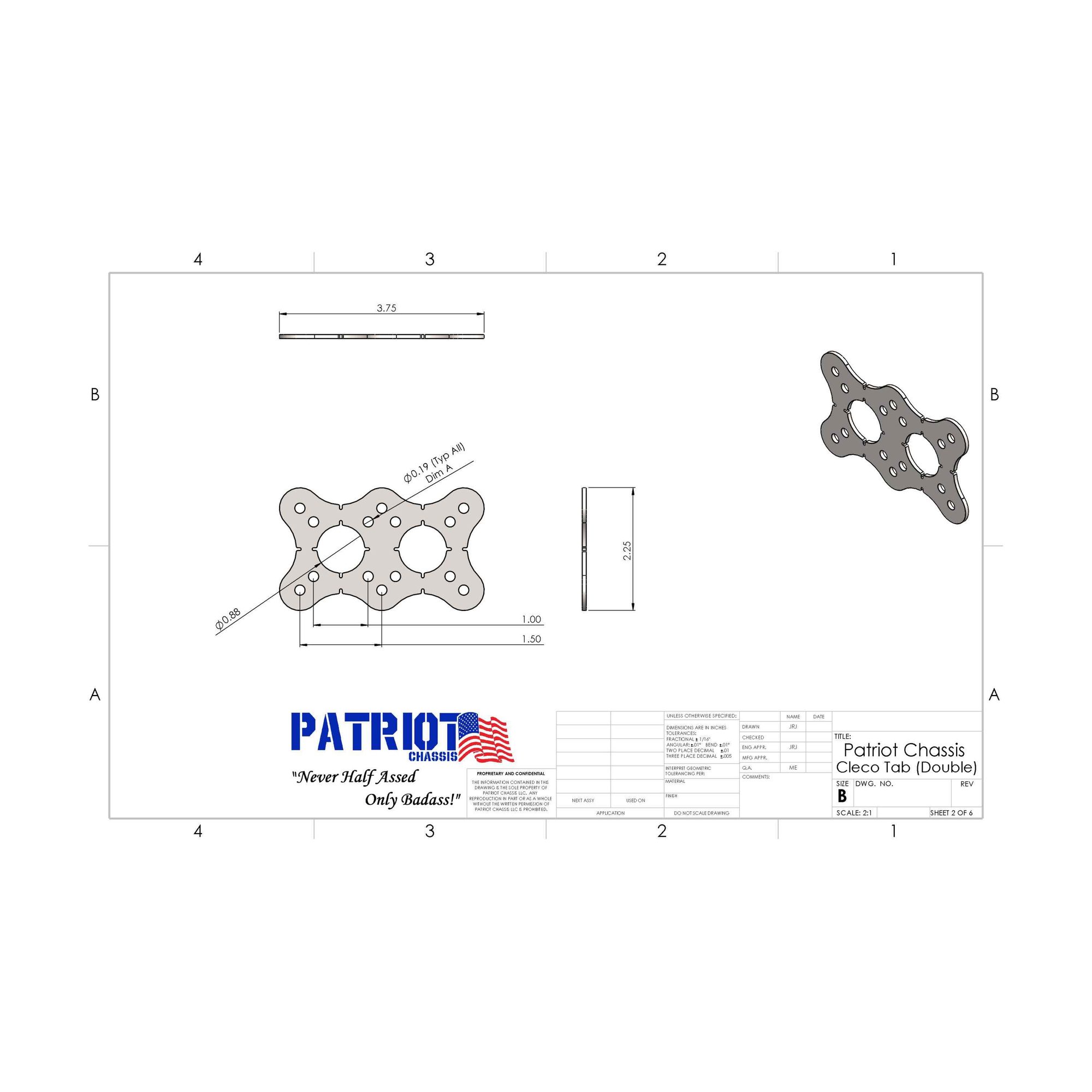 Cleco Tabs (Double) view 2