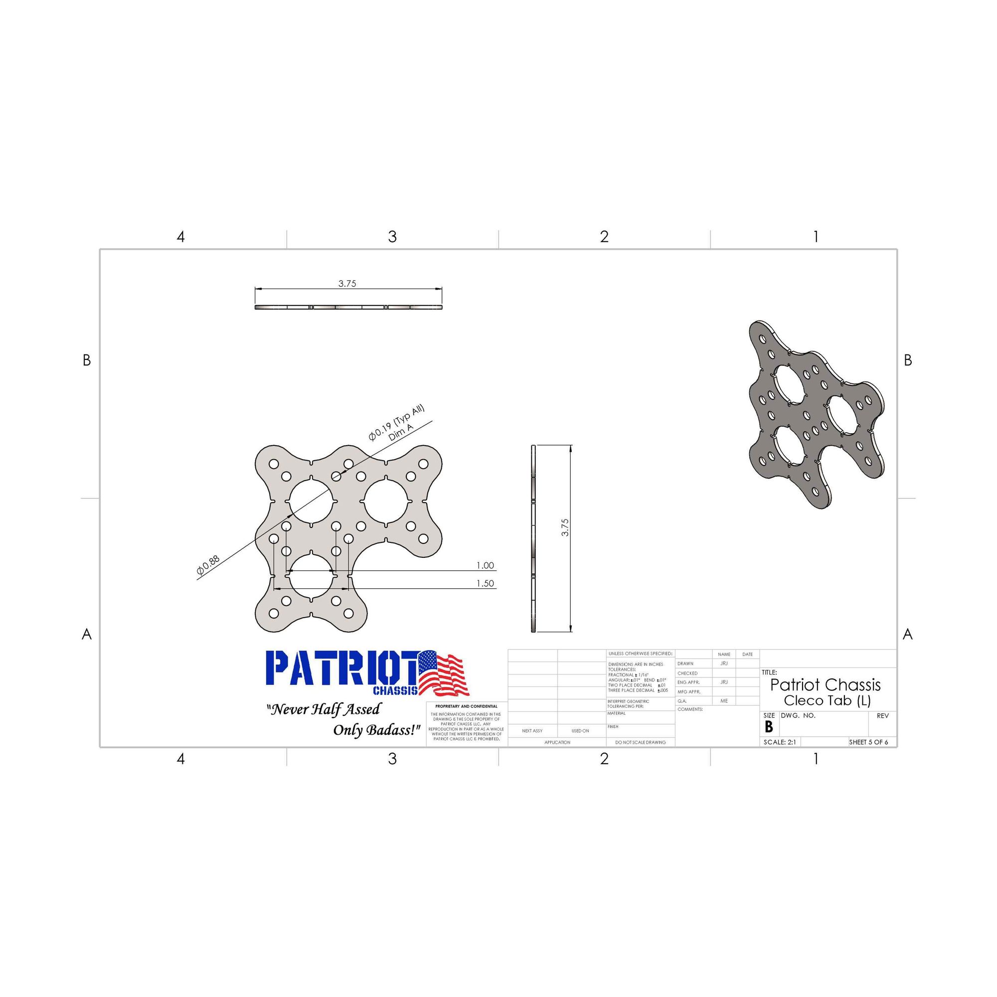Cleco Tabs (L) view 2