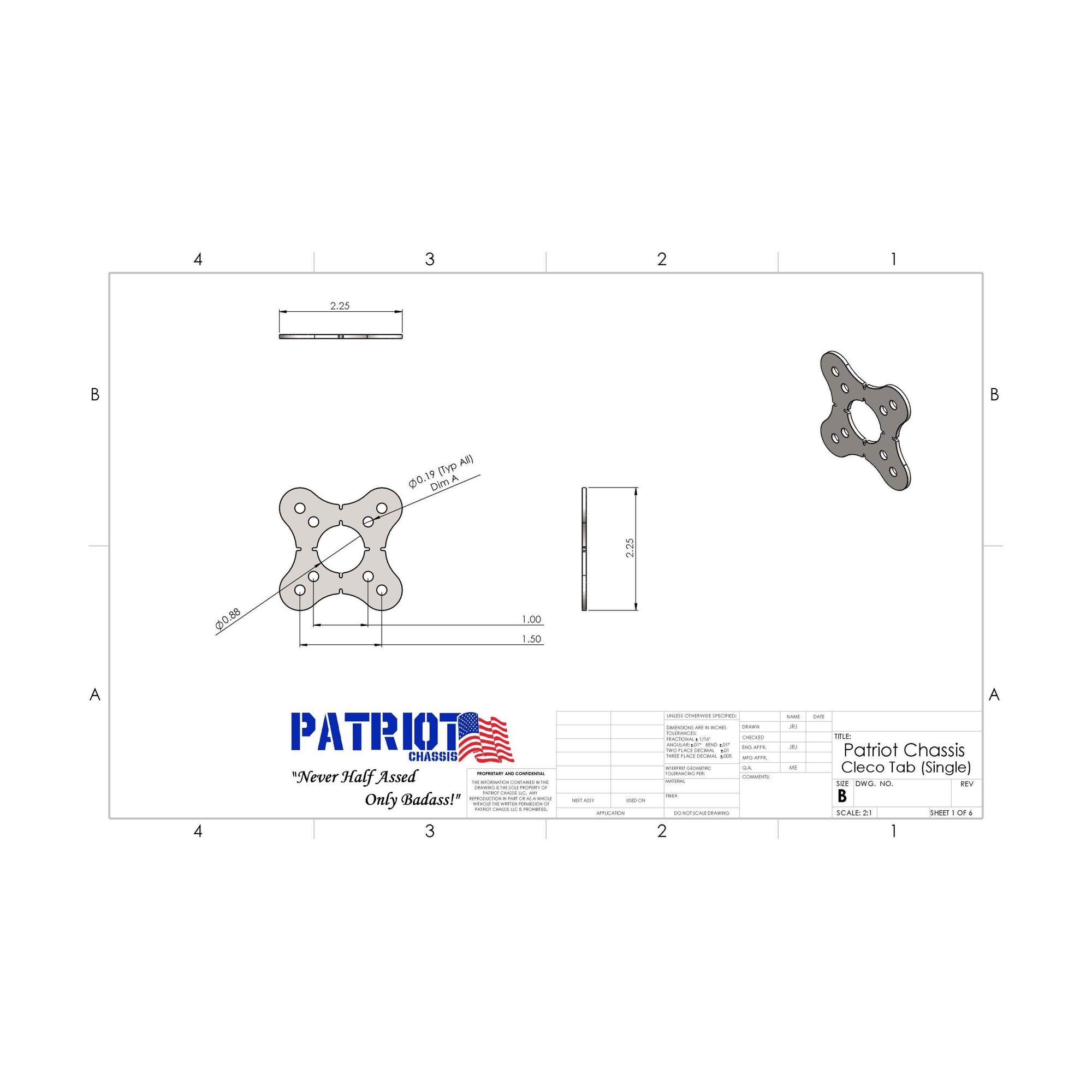 Cleco Tabs (Single) view 2