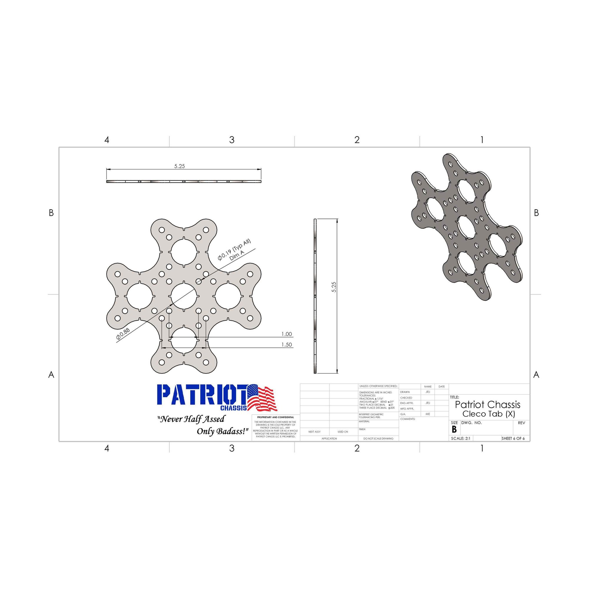 Cleco Tabs (X) view 2