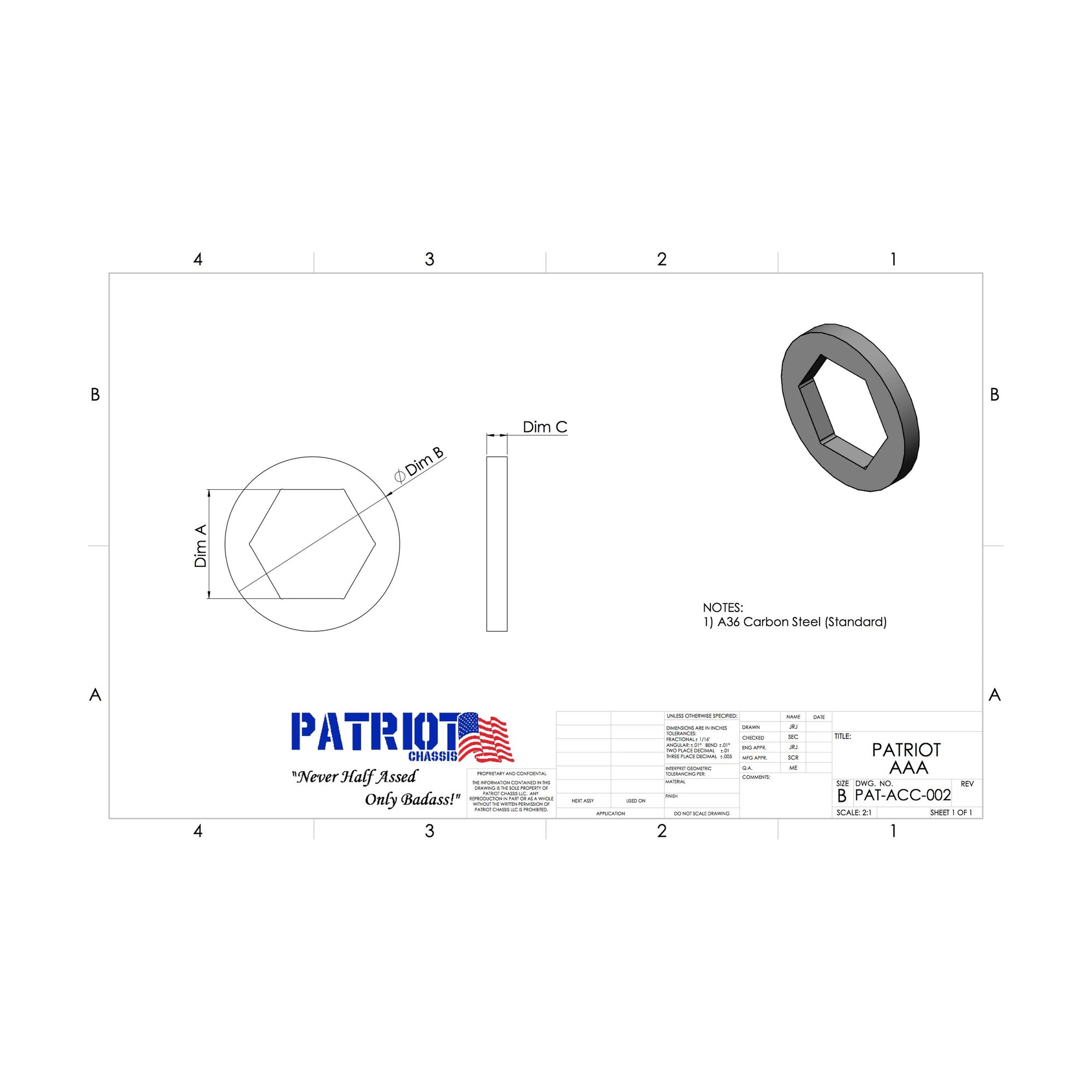 Hex Weld Washer 10 PACK! view 2
