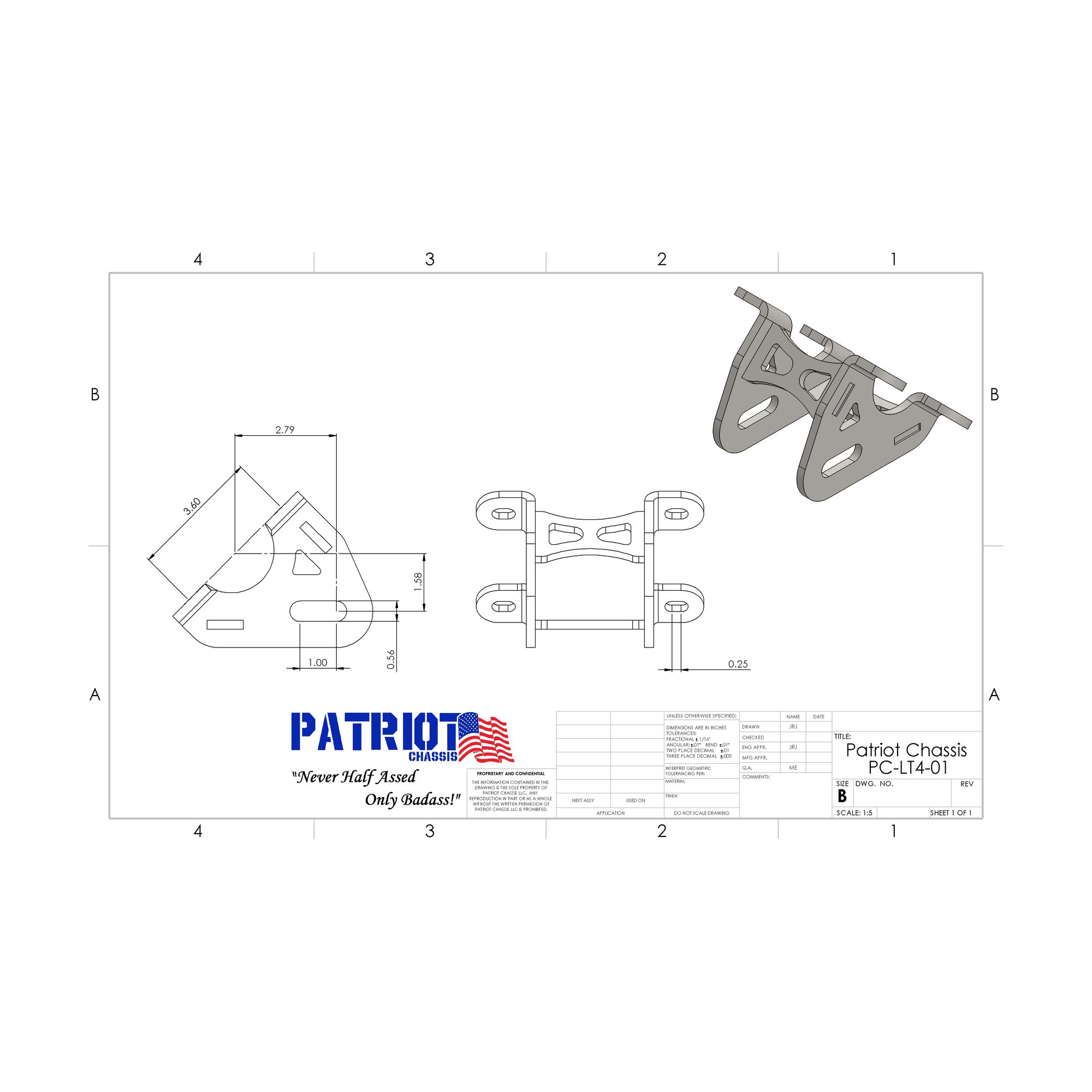 LT4 Motor Mount (Clears Oil Separator) view 2