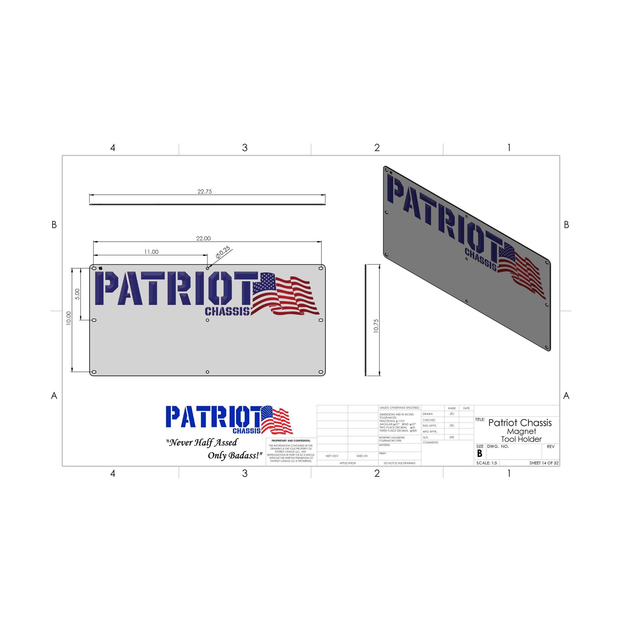 Magnet Tool Hanger (Holder #15) view 2