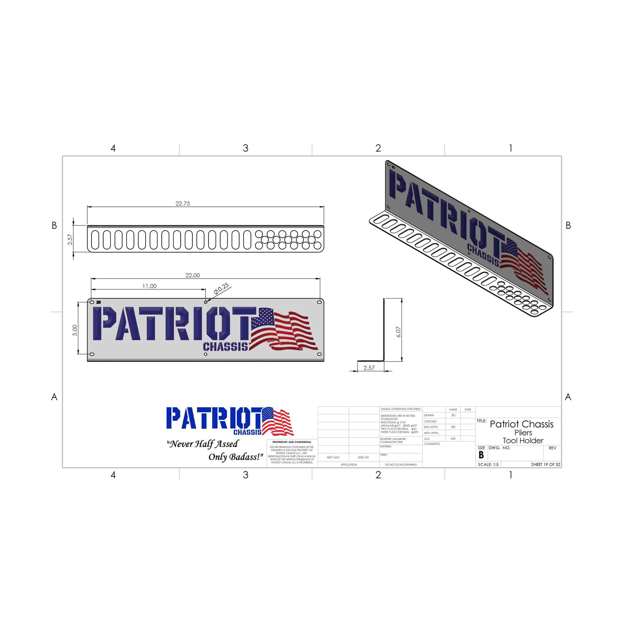 Pliers Tool Hanger (Holder #20) view 2