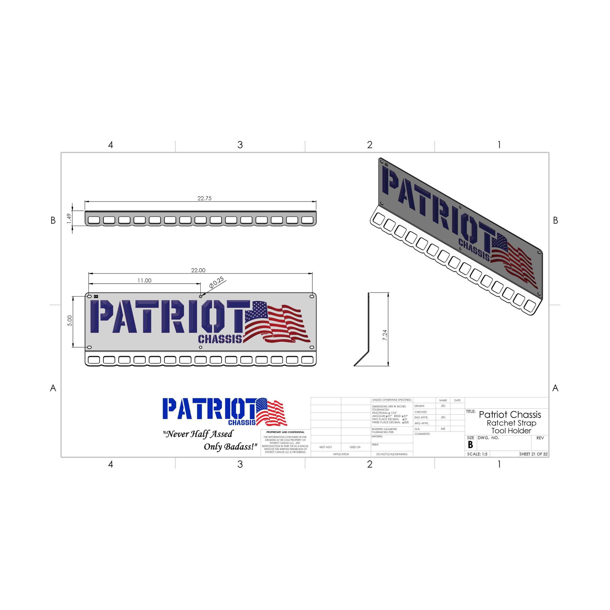Ratchet Strap Tool Hanger (Holder #22) view 2