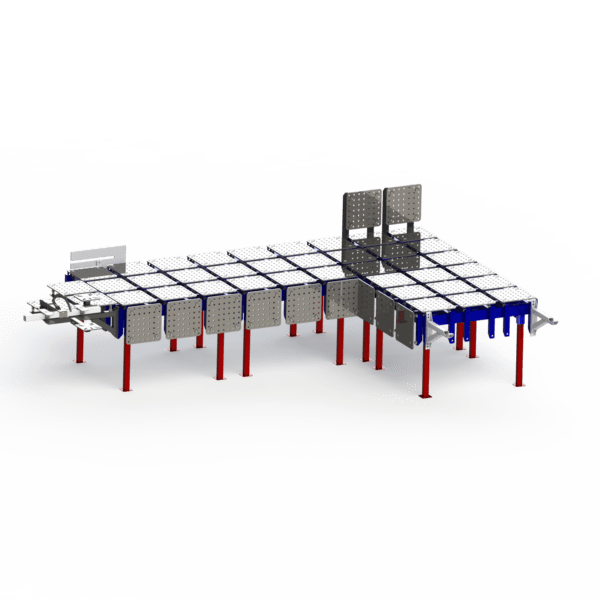 welding table, modular welding table, expandable welding table