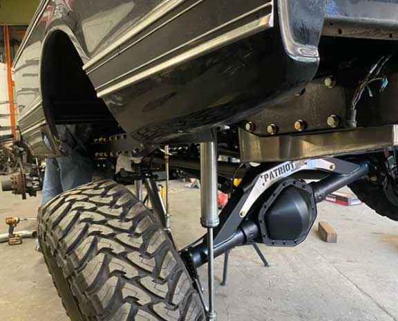 articulation, articulate, clapped out, flexed out, advanced suspension, custom suspension