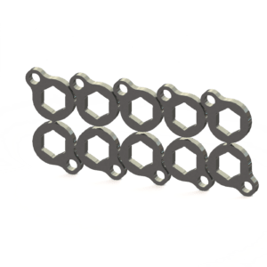 single hole capture washer, single hole hex washer, single hole weld hex washer, hex weld washer, hex capture washer