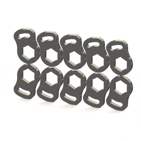 slotted hex washer, slotted hex weld washer, slotted hex capture washer, slotted capture washer, hex washer 10 pack